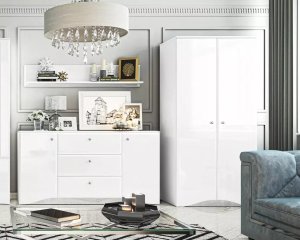 ML Meble Szafa BLANC 08 2D biały połysk ML MEBLE 8