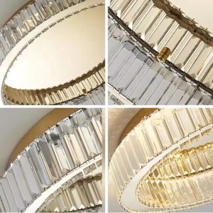 Lampa sufitowa Abigali Kryształowa lampa sufitowa Glamour Eye ABIGALI-GLAMOUR-50CM LED 30W złota 3
