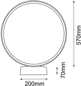 Shilo Zewnętrzna lampa stojąca Abira 9915 LED 33W 4000K IP44 metalowa czarna 4