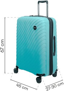 SwissBags Średnia walizka SwissBags Ocean 67 cm niebieski 18