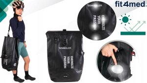 Fit4Med Sakwa Rowerowa Torba Na Bagażnik Tył Back-Roller Rolowana Duża Wodoodporna 5