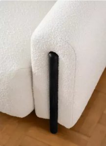 ELTAP Sofa Arcadova biała/czarny z funkcją spania ELTAP 11