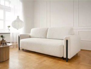 ELTAP Sofa Arcadova biała/czarny z funkcją spania ELTAP 6