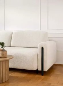 ELTAP Sofa Arcadova biała/czarny z funkcją spania ELTAP 9