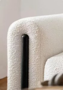 ELTAP Sofa Arcadova biała/czarny z funkcją spania ELTAP 10