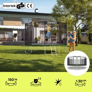 Trampolina ogrodowa Zipro Jump Pro z siatką zewnętrzną 16FT 496cm 2