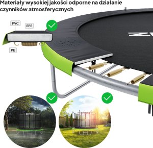 Trampolina ogrodowa Zipro Jump Pro z siatką wewnętrzną 14FT 435cm 8