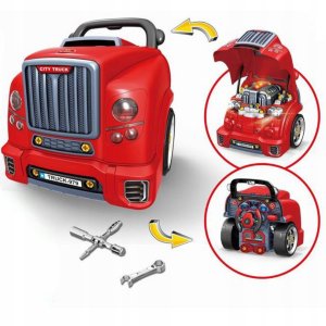 Skleplolki Interaktywny Pojazd Zestaw Mechanika 59 elementów Światła Dźwięki Narzędzia 3