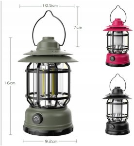 Memflow Lampa akumulatorowa MEMFLOW LED 9 W wejście USB, z możliwością postawienia 3