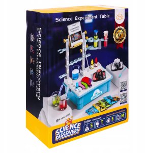 click4TOYS Zestaw Doświadczalny Dla Dzieci Laboratorium Chemiczne Stolik Eksperymenty 5