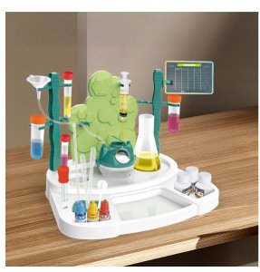 click4TOYS Laboratorium Chemiczne Dla Dzieci Stolik 30 Eksperymentów Kolorowa Piana 13
