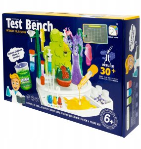 click4TOYS Laboratorium Chemiczne Dla Dzieci Stolik 30 Eksperymentów Kolorowa Piana 2