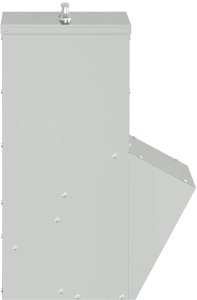 vidaXL vidaXL Karmnik dla kur Srebrny 20 x 25 x 35 cm Stal Galwanizowana 5