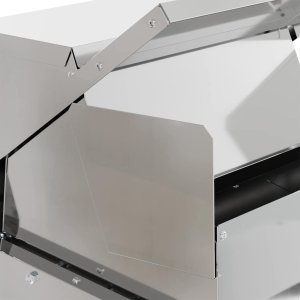 vidaXL vidaXL Karmnik na pedały dla kur Srebrny 50 x 40 x 29 cm 10