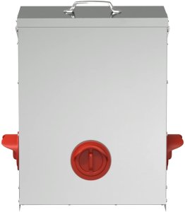 vidaXL vidaXL Karmnik dla kur Srebrny 32,5 x 20,5 x 43 cm Stal Galwanizowana 4