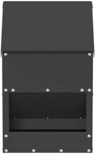 vidaXL vidaXL Karmnik dla kur Czarny 21 x 16 x 33 cm Stal zimnowalcowana 4