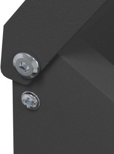 vidaXL vidaXL Karmnik dla kur Czarny 21 x 16 x 33 cm Stal zimnowalcowana 6