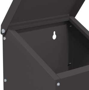 vidaXL vidaXL Karmnik dla kur Czarny 21 x 16 x 33 cm Stal zimnowalcowana 7