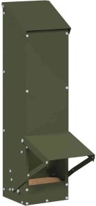 vidaXL vidaXL Karmnik dla kur Zielony oliwkowy 13 x 12 x 51 cm 3