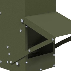 vidaXL vidaXL Karmnik dla kur Zielony oliwkowy 13 x 12 x 51 cm 8