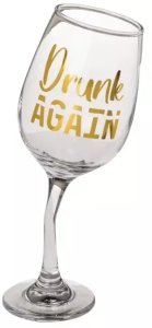 BGtech Chwiejący się Kieliszek do Wina - Drunk Again 2