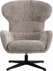 Mebel Elite Fotel wypoczynkowy Louis taupe szenil obrotowy LOFT do salonu gabinetu 5