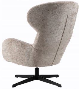 Mebel Elite Fotel wypoczynkowy Louis taupe szenil obrotowy LOFT do salonu gabinetu 6