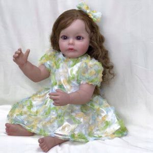 Happy Kiddo Śpiąca Lalka Alicja Reborn 55 cm Jak Prawdziwe Niemowlę Realistyczna Brader 4