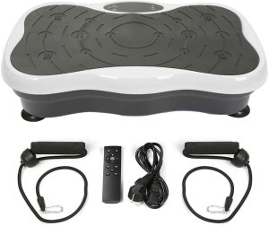 ExtraLink Moonwalk Spin Move Platofrma Wibracyjna do Ćwiczeń Fitness 200W biała 2