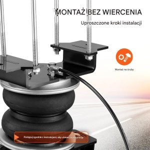 Crestron Poduszki pneumatyczne 2268 kg do Silverado Sierra 1500 zestaw montażowy 3