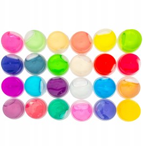 Branded toys Zestaw Do Robienia Glutów Slime Gluty Glinka Ozdoby Brokat Ogromny Zestaw 10