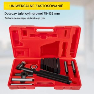 Kraft&Dele Ściągacz tulei cylindrowych zestaw uniwersalny 75-138mm silnik Diesla 2