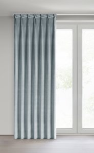 Vipro Group Zasłona gotowa MELANIE 80x270 szara welwet matowa FLEX 3
