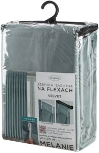 Vipro Group Zasłona gotowa MELANIE 80x270 szara welwet matowa FLEX 4
