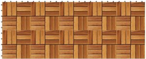 vidaXL vidaXL Płytka Tarasowa 10 pcs Brązowy 30 x 30 cm Drewno Akacjowe 3