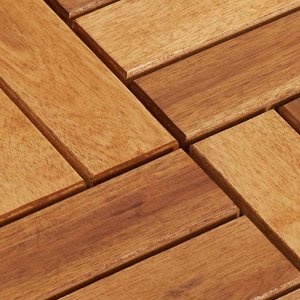 vidaXL vidaXL Płytka Tarasowa 10 pcs Brązowy 30 x 30 cm Drewno Akacjowe 5