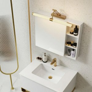 Kinkiet Toolight Kinkiet łazienkowy LED APP1900-1W 60cm Złoty Szczotkowany 6