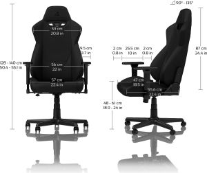 Fotel Nitro Concepts S300 czarny (NC-S300-B) 15