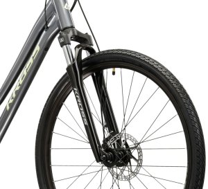 Kross Rower damski crossowy Kross Evado 3.0 28 cali 19 cali szaro-zielony 19" 3