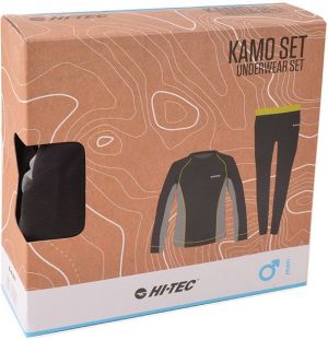 Hi-Tec Bielizna termiczna męska zestaw KAMO SET czarno-szara r. XXL 5
