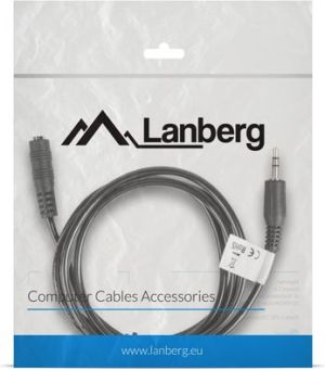 Kabel Lanberg Jack 3.5mm - Jack 3.5mm 3m czarny (CA-MJFJ-10CC-0030-BK) 2