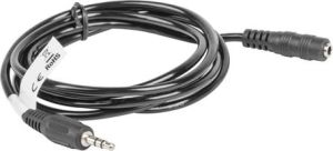 Kabel Lanberg Jack 3.5mm - Jack 3.5mm 3m czarny (CA-MJFJ-10CC-0030-BK) 5