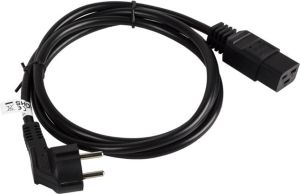 Kabel zasilający Lanberg CEE 7/7 - IEC 320 C19, 1.8m, czarny (CA-C19C-10CC-0018-BK) 2