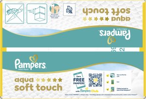 Pampers Chusteczki nawilżane Aqua Soft Touch 9x48 szt. Plastic Free 5