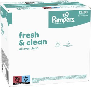 Pampers Chusteczki nawilżane FreshClean 12x80szt. 2
