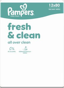 Pampers Chusteczki nawilżane FreshClean 12x80szt. 7