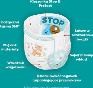 Pampers Pieluchomajtki Active Baby 5 11-17 kg, 136 szt. 7