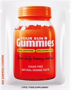 Supertan Your Sun Gummies Żelki do opalania z beta-karotenem Pomarańcza 30x10g 2