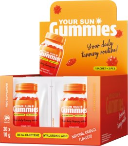 Supertan Your Sun Gummies Żelki do opalania z beta-karotenem Pomarańcza 30x10g 8
