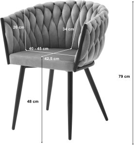 Mebel Elite Krzesło tapicerowane ORION zielone welur złote nogi do salonu x2 szt. 8